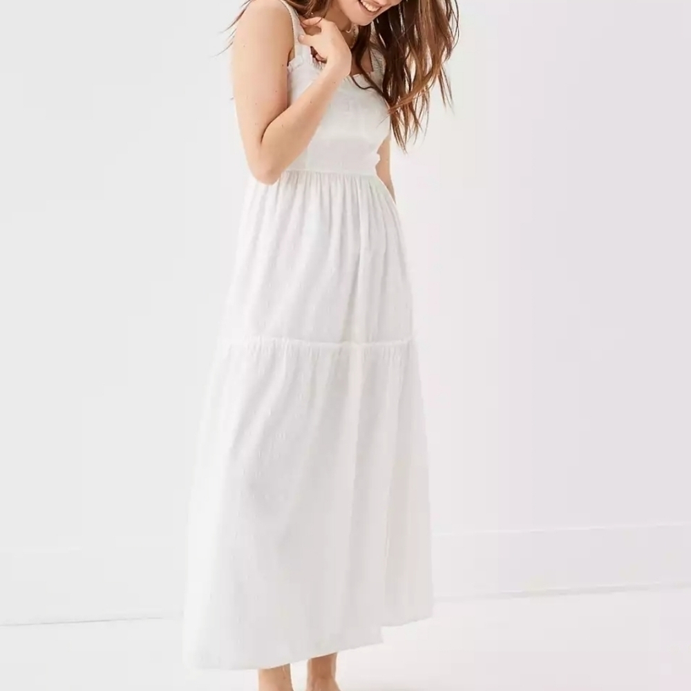 White AE Corset Midi Dress size medium
